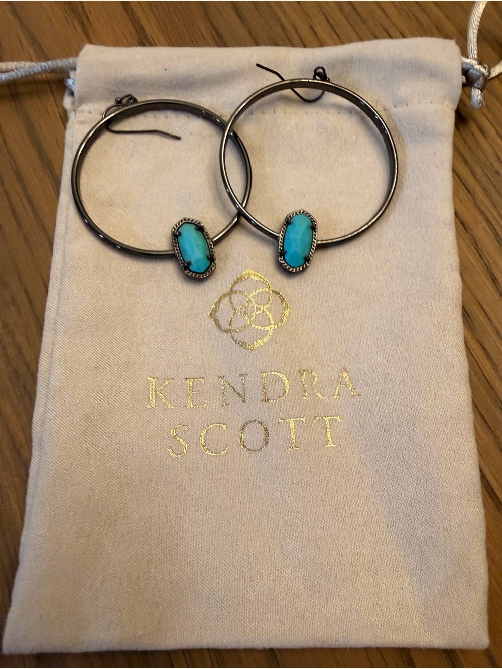 Kendra Scott Elora Earrings with Turquoise Stones